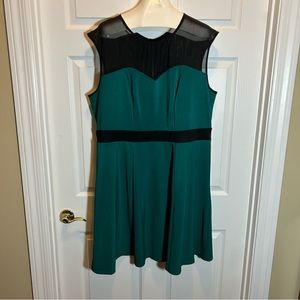 Paper Doll Mesh Top A-line Dress